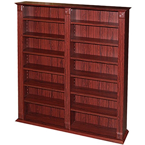 WATSONS REGENCY - étagère extra-large de rangement CD DVD bibliotheque - finition acajou code EAN 5012053993951 