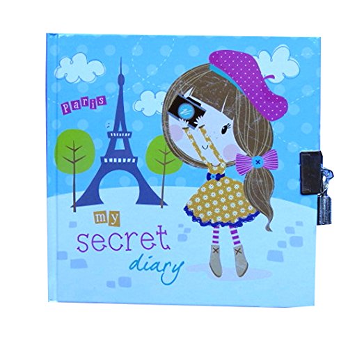 Filles Journal Secret - Paris Fille - 80 Pages avec Serrure et Clé - Taille 150mm x 150mm 5012128438349 Anker International Filles Journal Secret - Paris Fille - 80 Pages avec Serrure et Clé - Taille 150mm x 150mm 5012128438349 Anker International