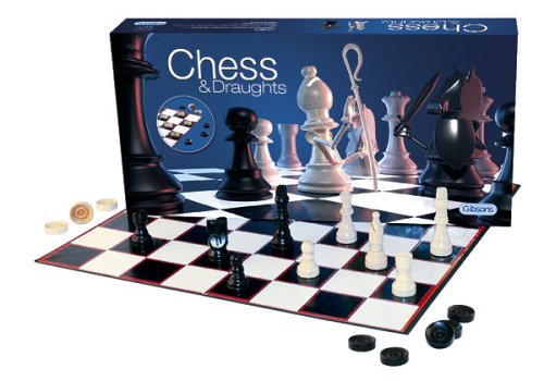 Gibsons Games Gibsons - Jeu d'Echecs et de Dames - ROI 62mm  - Langue: anglais code EAN 5012269002843 