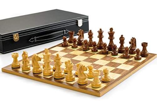 - jeu d'echecs deluxe - etui cuir simili - stau...