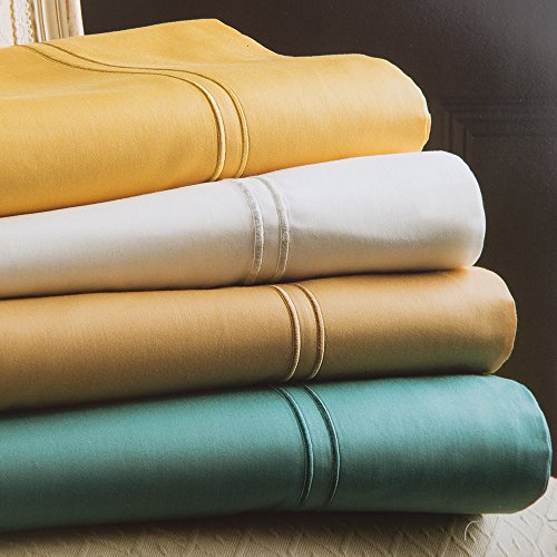 Christy De luxe 100% coton drap plat lit super king size or - 310 x 270 cm 5012448852054 (5012448852054)