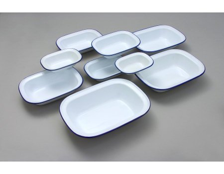 Plat à gateau en émail 24cm - import royaume uni