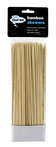 Chefaid Chef Aid 25,5 cm Lot de 100 brochettes en bambou, beige 5012904014767 (5012904014767)