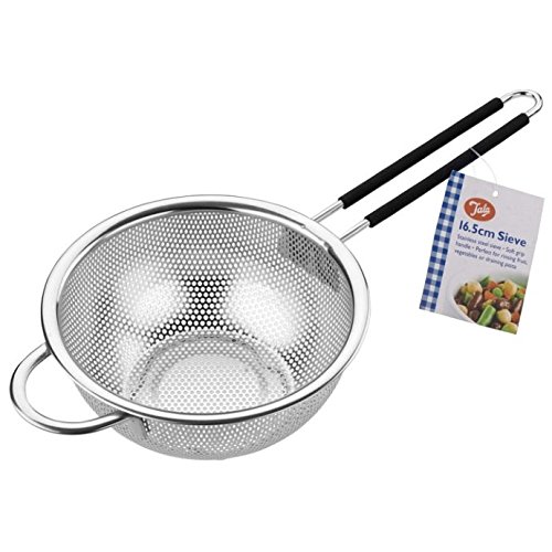 Passoire avec manche soft grip, en acier inoxyd...