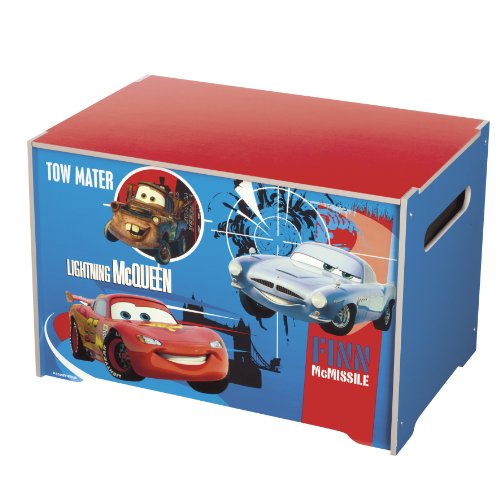 Disney Cars Coffre à jouets en bois