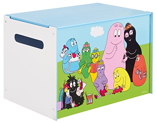 865228 barbapapa coffre de rangement mdf bleu 6...