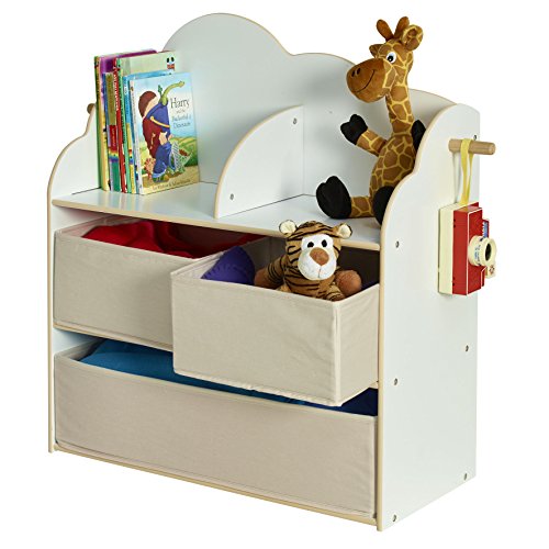 865317 multi-rangement ciel etoilé bois/ tissu ...