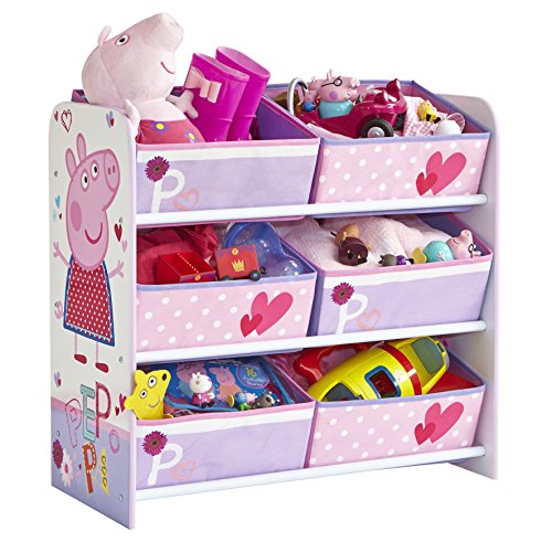 865403 peppa pig meuble de rangement bois mauve...