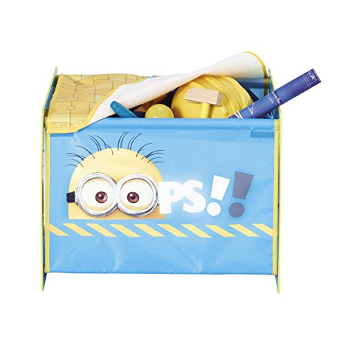 865545 les minions coffre de rangement bois jau...