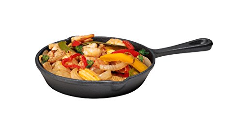 16 cm en fonte ronde Mini poêle à frire avec po...