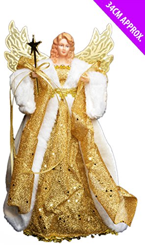 Theme Machine Décoration pour sapin de Noël Fée Ange Décoration Treetop Décorations Or ou Argent 5013206155561 (5013206155561)