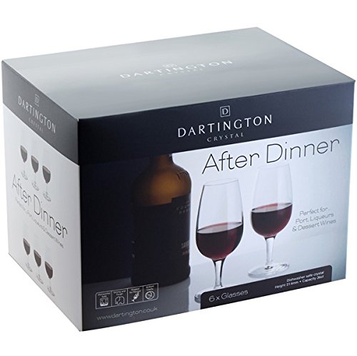 Dartington Lot de 6 verres à Porto en cristal