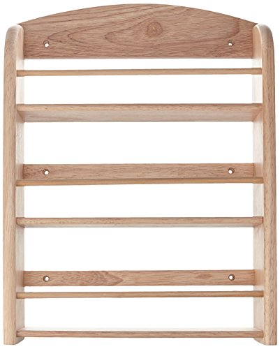 T&G Scimitar Étagère à épices Bois d'hévéa Fixa...
