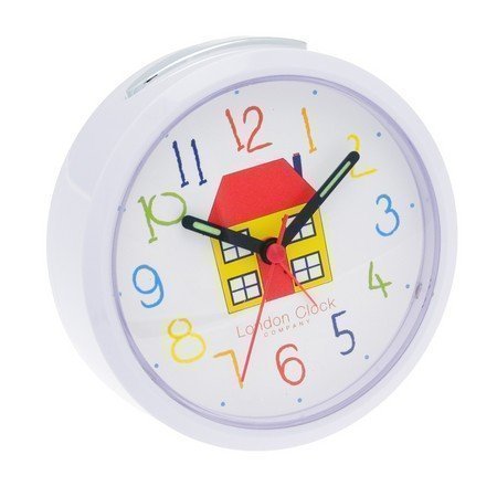 Childrens Alarm Clock Réveil Alarme Enfant Dessin Maison Jaune code EAN 5013648003574 