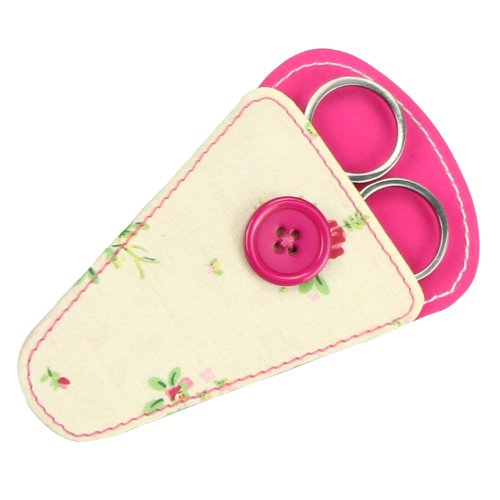 BUTTON IT Country Floral Cream Floral Scissor P...