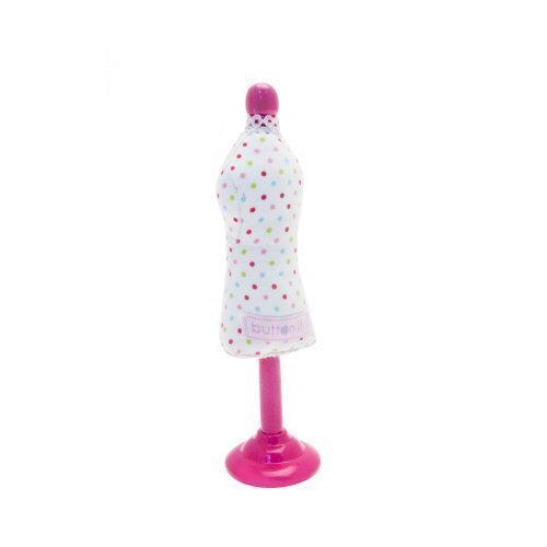 Button It by LC Designs BUTTON IT Cute As A Button Polka Dot Novelty Tailors Dummy Pin Cushion. code EAN 5013648009682 