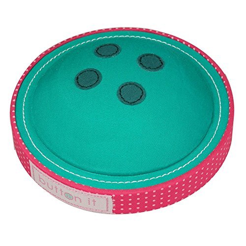 Button It by LC Designs BUTTON IT Cute As A Button Novelty Turquoise Button Pin Cushion. code EAN 5013648013658 