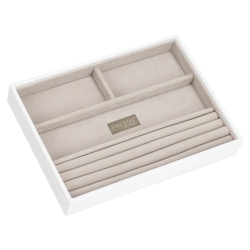STACKERS jewellery box | classic white & grey v...