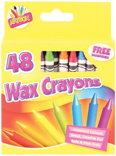 Artbox Lot de 48 crayons cire + taille-crayon A...