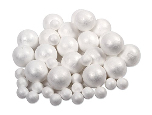 Lot de 40 balles en mousse de polystyrène 25 et...