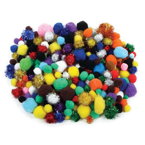Lot de 225 g new pompons scolaires, assortiment...