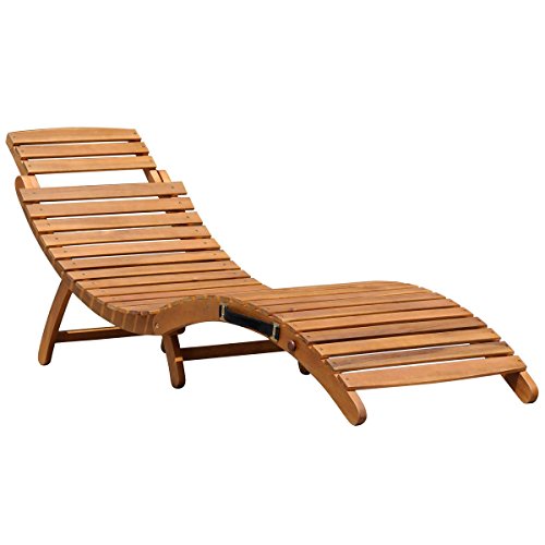 Bentley Outdoor Bain de soleil/transat inclinable en bois - forme courbée - pliable et résistant 5014555018286 (5014555018286)