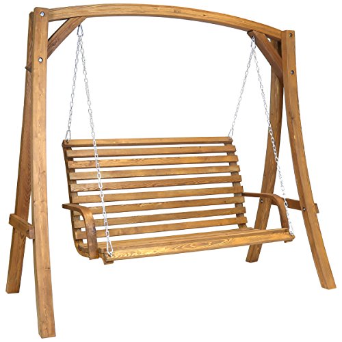 Bentley Outdoor Balancelle de jardin 2-3 places - mobilier d'extérieur - bois de larix - 1,9 m 5014555021095 (5014555021095)