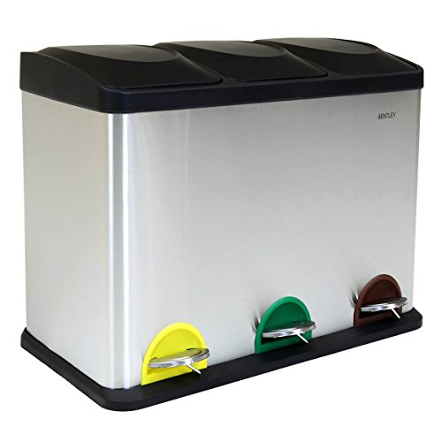 Bentley home - Poubelle de cuisine à pédale - 3...