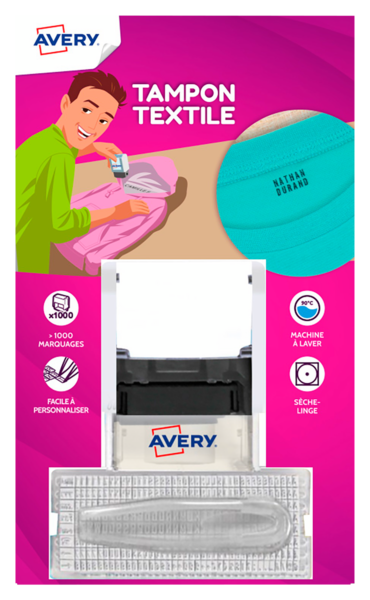 AVERY TAMPON TEXTILE POUR MARQUAGE VÊTEMENT AVERY code EAN 5014702142468 