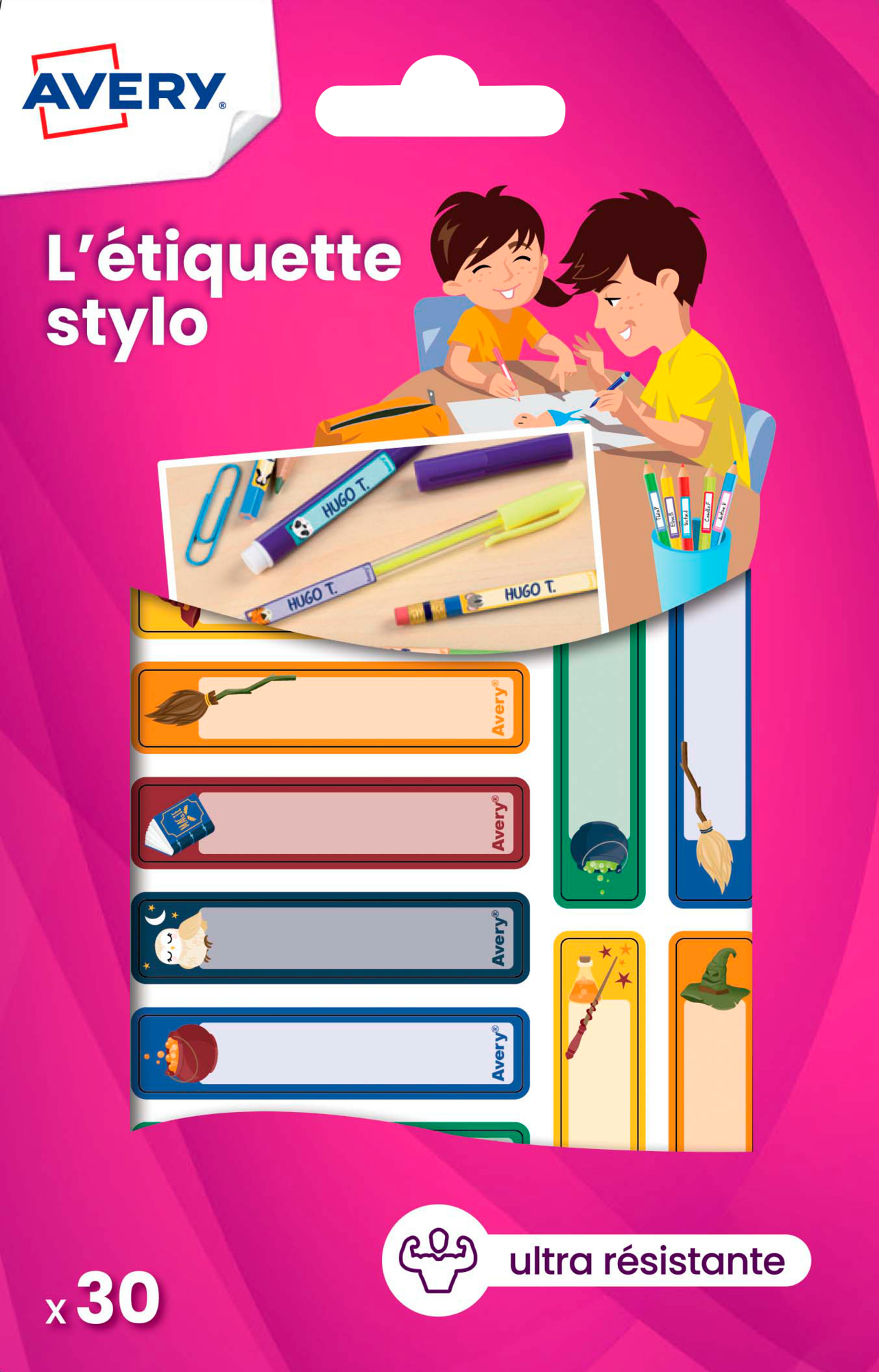 30 ÉTIQUETTES POUR STYLO