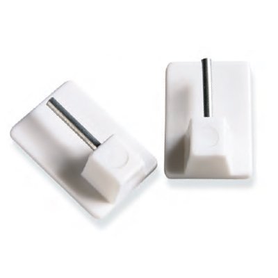 - attaches avec barrette de fixation, blanc, lo...