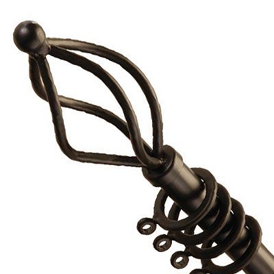 County tringle à rideaux extensible 16-19 mm co...