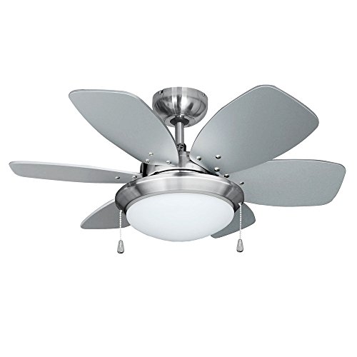 Moderne, chrome-argenté, 76 cm ventilateur de p...