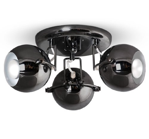 Plafonnier lustre ronde 3 spots boules