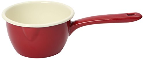 Vintage home casserole à lait émail 13 cm, roug...