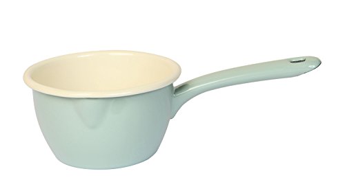 670 ml casserole à lait en acier émaillé vintag...