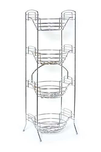 Casier à légume chromé à 4 niveaux Delfinware