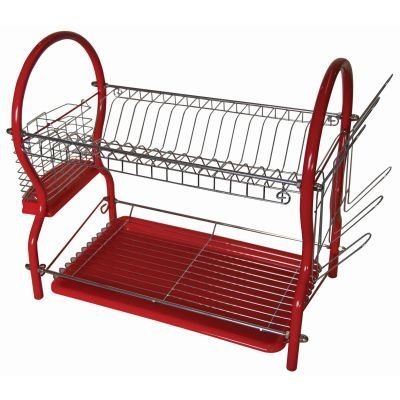 Alyssa Ashley Ashley Égouttoir à vaisselle à 2 étages, rouge code EAN 5017403078050 