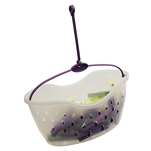 Panier à pinces à linge avec crochet intégré