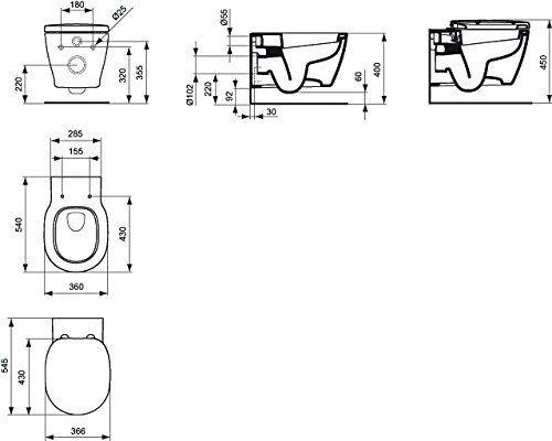 E711601 connect cuvette suspendue