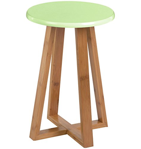 Tabouret rond en bambou 30 cm viborg home decor