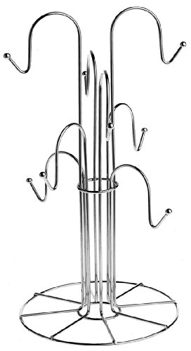 Arbre à mugs chrome 4 mm pour 8 tasses