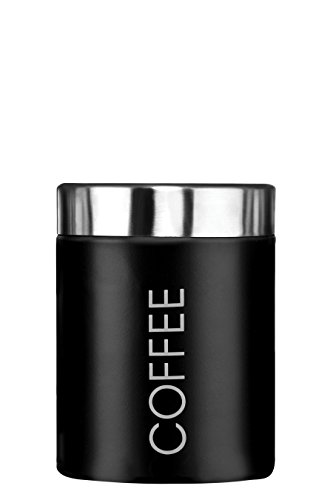 0508676 boîte à café en émail noir et couvercle...