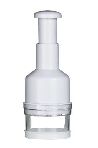 Hachoir manuel blanc/transparent 8 cm x 22,5 cm