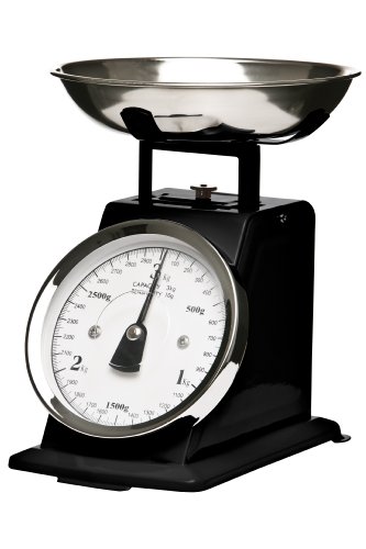 Balance de cuisine mécanique bol inox noir mat ...