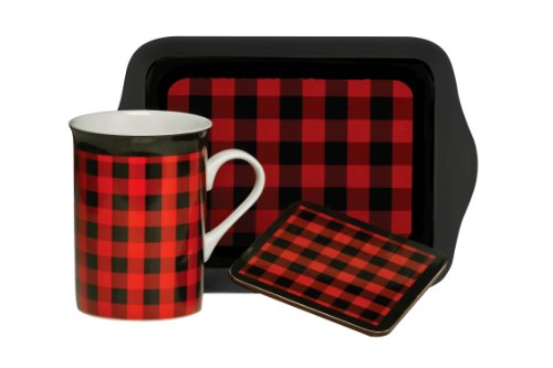 Service à thé mug/plateau/dessous-de-verre carr...