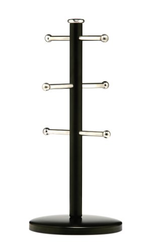 6 cup mug tree, black