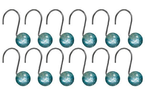 Crochets de rideau de douche résine 12 crochets...