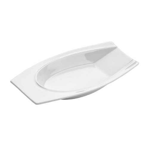 0722519 plat de service en porcelaine blanc