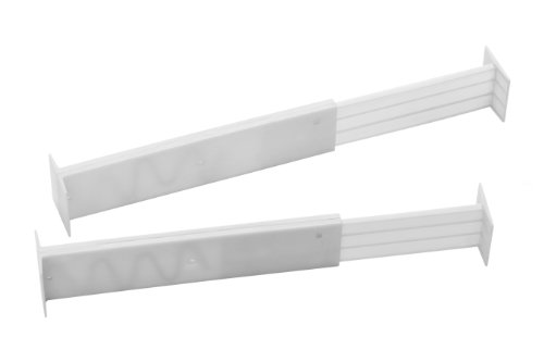 1901069 lot de 2 diviseurs de tiroir en blanc